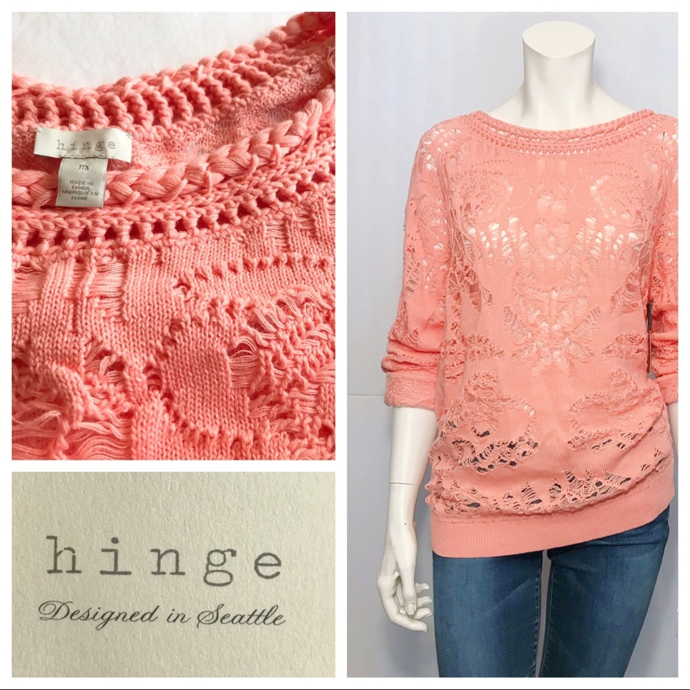 Nordstrom Hinge Drop Stitch Sweater sz M NWT
